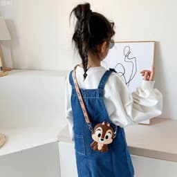 [Mới] Túi xách đeo chéo silicon hình sóc nâu chip & dale thời trang dễ thương đựng bì lì xì mỹ phẩm 6