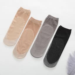 Set 5 Đôi Tất Da Chân Cổ Ngắn Nữ Chống Trượt, vớ Nữ Phong Cách Hàn Quốc Co Giãn 4 Chiều 169 9