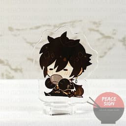 (mua 1 tặng 1) ( 3cm ) Mô hình Standee GENSHIN IMPACT ver CHIBI ĂN game anime chibi mica trong arcylic trưng bày 4