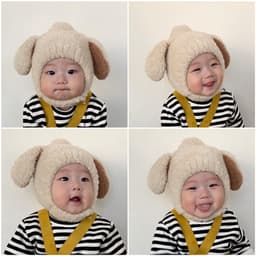 Mũ Tai Thỏ Hoạt Hình Giữ Ấm Cho Bé 1