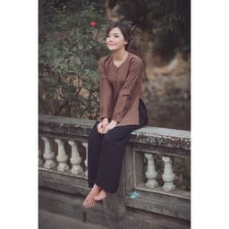 Áo bà ba nâu không kèm quần - MAY SỈ BÀ BA THEO YÊU CẦU 1