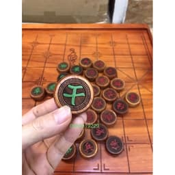 Bộ quân cờ gỗ hương( hương đá và hương ta) đường kính 4cm 3
