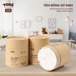 Tăm bông sơ sinh hãng TOBÉ an toàn cho bé, tiện lợi cho cả gia đình hộp 400 que 2