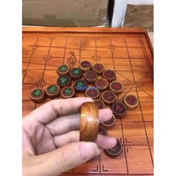 Bộ quân cờ gỗ hương( hương đá và hương ta) đường kính 4cm 2