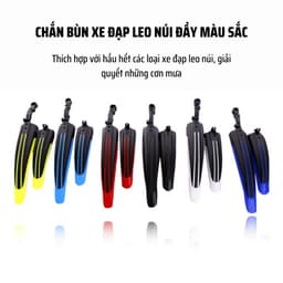 Dè chắn bùn xe đạp thể thao sọc nhiều màu sắc, chắn bùn bánh to chất liệu bền bỉ - CB02 5