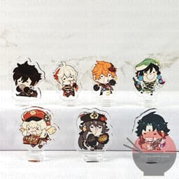 (mua 1 tặng 1) ( 3cm ) Mô hình Standee GENSHIN IMPACT ver CHIBI ĂN game anime chibi mica trong arcylic trưng bày 1