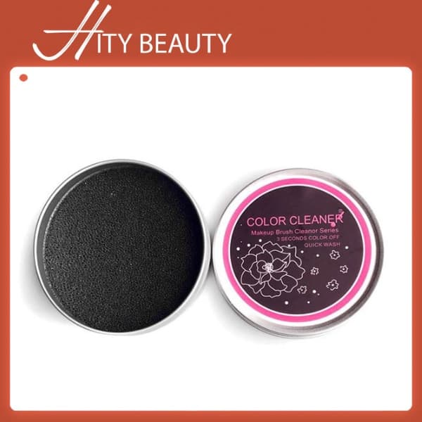Hộp vệ sinh cọ khô, phủi cọ bằng thiếc chắc chắn  - Hity Beauty