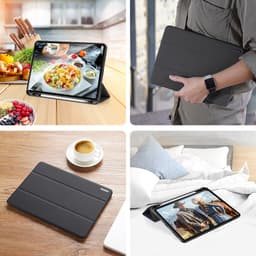 [Chính Hãng DUX DUCIS] Bao Da iPad PRO 12.9" 2020/ M1 2021/ M2 2022 DOMO Series Khay Dẻo Vải Jean Có Khay Bút 2