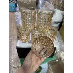 Bộ 6 Cốc Thuỷ Tinh Kim Cương Siêu Sang ,Hàng Nhập Khẩu Cao Cấp , Chất Liệu Thủy Tinh Chịu Nhiệt 7