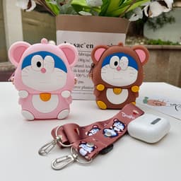 [Mới] Túi xách đeo chéo silicon hình đô rê mon doraemon thời trang dễ thương 4