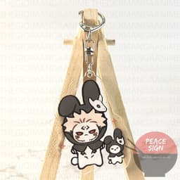 (Mua 1 tặng 1) Móc khóa in hình Jujutsu kaisen chú thuật hồi chiến ver DẮT THÚ CƯNG chibi anime Mica trong acrylic 5