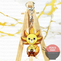 (mua 1 tặng 1) (ÁO ĐEN) Móc khóa in hình One Piece Film Red Đảo hải tặc mica acrylic chibi anime cute tiện lợi 6