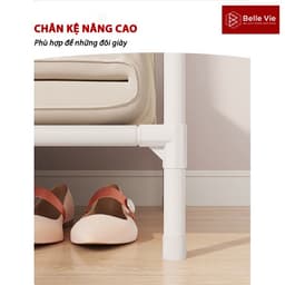 Tủ Treo Quần Áo Bằng Kim Loại TIEM Kệ, Tủ Treo Quần Áo Láp Ráp Tiện Lợi Thông Minh Dễ Dàng TQAS 4