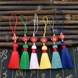 (Combo 5/10) TUA RUA CHỮ PHƯỚC CHỈ ĐỎ MINI - Dây Treo Đồng Tâm May Mắn Trang Trí Tết Cổ Trang Nhiều Màu Sắc 5