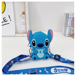 [Mới 2025] Túi xách đeo chéo silicon hình Chuột túi Stitch thời trang dễ thương đựng bao lì xì 6