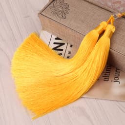 Tua Rua Đôi Hạt Trong Cổ Phong Phối Màu - Phụ Kiện Treo Ngọc Bội, Quạt, Áo Dài, Ô Tô, Handmade Trang Trí Cổ Trang 4