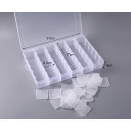 Hộp đựng phụ kiện, đồ  trang sức, kẹp tâm chia ngăn có thể tháo lắp đa năng - Hity Beauty 7
