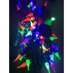 Đèn Nháy Nhọn Nhiều Màu Dây Đen Dài 8M 2
