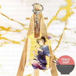 Mua 1 tặng 1(Mica trong acrylic) Móc khóa in hình THÁM TỬ LỪNG DANH CONAN ver HOA GIẤY anime chibi quà tặng xinh xắn 8