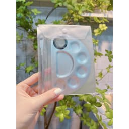 Bảng khay pha kem nền, son môi trang điểm thép không gỉ  tiện lợi, chuyên nghiệp - Hity Beauty 2