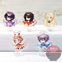 (mua 1 tặng 1) (3cm) Mô hình Standee in hình LUXIEM VER CỐC TRÀ  mica trong acrylic game chibi xinh xắn 1