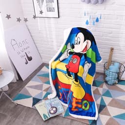 Chăn lông cừu cho bé chăn cừu kích thước 1mx1m4 mẫu ngựa hồng Pony - drapbeding 5
