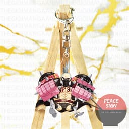 (mua 1 tặng 1) (ÁO ĐEN) Móc khóa in hình One Piece Film Red Đảo hải tặc mica acrylic chibi anime cute tiện lợi 5