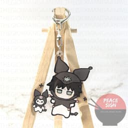 (Mua 1 tặng 1) Móc khóa in hình Jujutsu kaisen chú thuật hồi chiến ver DẮT THÚ CƯNG chibi anime Mica trong acrylic 2