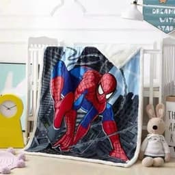 Chăn lông cừu cho bé chăn cừu kích thước 1mx1m4 mẫu ngựa hồng Pony - drapbeding 6
