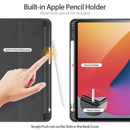 [Chính Hãng DUX DUCIS] Bao Da iPad PRO 12.9" 2020/ M1 2021/ M2 2022 DOMO Series Khay Dẻo Vải Jean Có Khay Bút 3