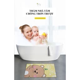 Thảm nhà tắm chống trơn trượt chất liệu PVC cao cấp khả năng chống trơn trượt tốt (Liminho Shop) 3