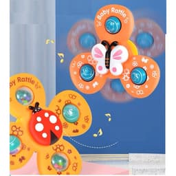 Đồ chơi 3 con quay côn trùng mẫu  MỚI cho bé - con xoay hít tường xúc xắc lục lạc xoay 3