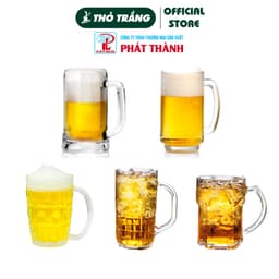 Ly bia, ly trà đá thủy tinh cao cấp có tay cầm dày dặn dung tích lớn 2