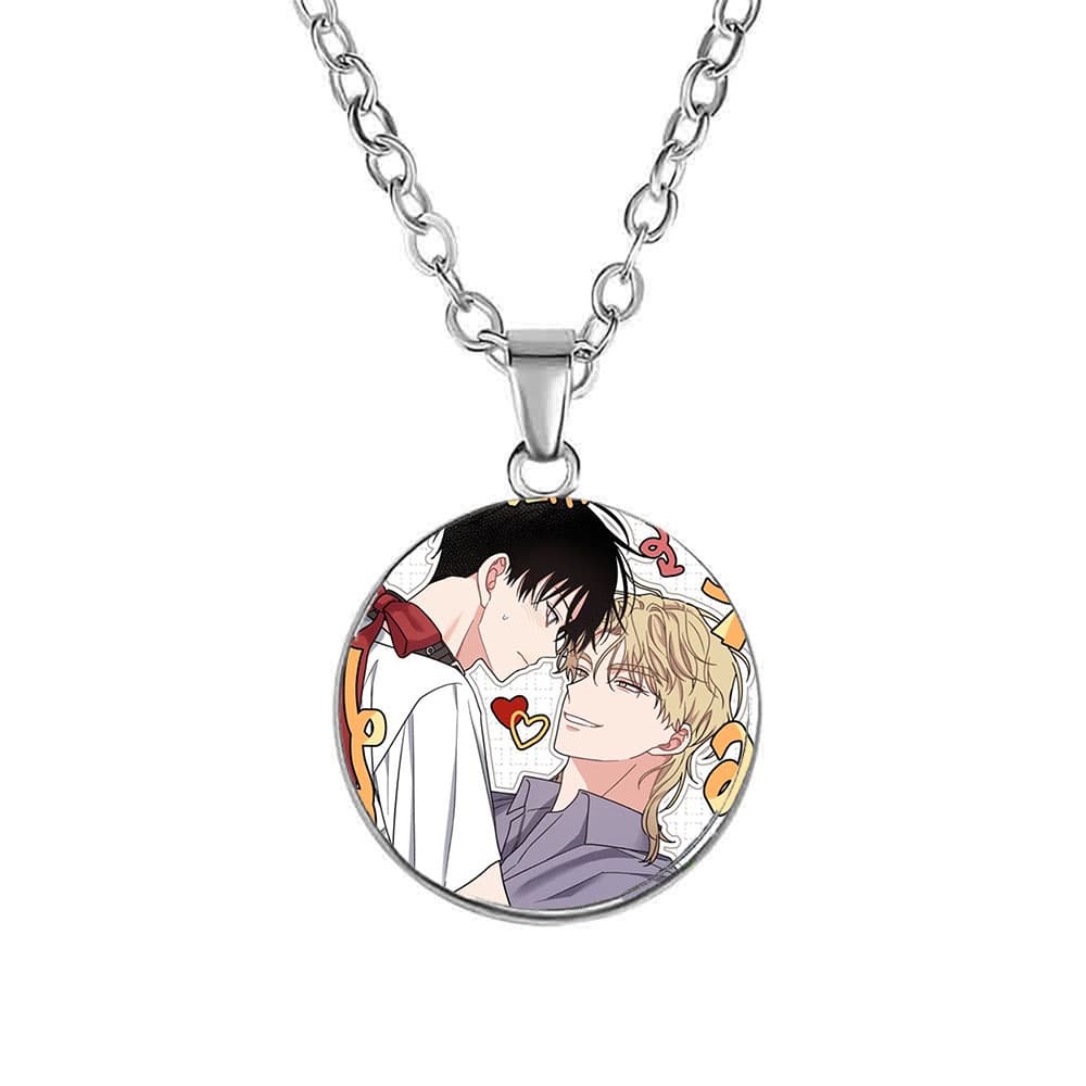Vòng cổ in hình nhân vật LOW TIDE IN TWILIGHT Đêm bên làn nước BL manhua anime chibi xinh xắn phụ kiện trang sức