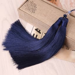Tua Rua Đôi Hạt Trong Cổ Phong Phối Màu - Phụ Kiện Treo Ngọc Bội, Quạt, Áo Dài, Ô Tô, Handmade Trang Trí Cổ Trang 8