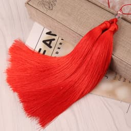 Tua Rua Đôi Hạt Trong Cổ Phong Phối Màu - Phụ Kiện Treo Ngọc Bội, Quạt, Áo Dài, Ô Tô, Handmade Trang Trí Cổ Trang 5