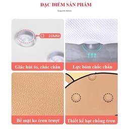 Thảm nhà tắm chống trơn trượt chất liệu PVC cao cấp khả năng chống trơn trượt tốt (Liminho Shop) 6