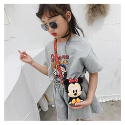 [Mới] Túi xách đeo chéo silicon hình mickey minnie thời trang dễ thương 4
