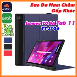 Bao da MTB Lenovo YOGA TAB 11 2021 YT-J706 Gấp Khúc Lưng Cứng Có Nam Châm 1