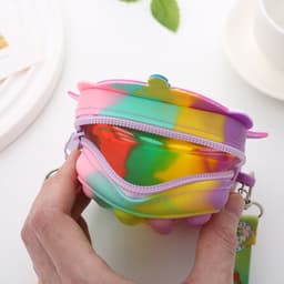 [Mới] Túi xách đeo chéo silicon hình pony unicorn bong bóng pop-it thời trang dễ thương bé gái 2