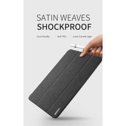 [Chính Hãng DUX DUCIS] Bao Da iPad Air 3 2019/ iPad PRO 10.5" 2017 DOMO Series Khay Dẻo Vải Jean Có Khay Bút 9