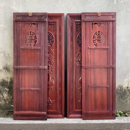 Bộ Tranh Tứ Bình Gỗ Hương Kích Thước 37*117cm 9