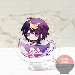 (mua 1 tặng 1) (3cm) Mô hình Standee in hình LUXIEM VER CỐC TRÀ  mica trong acrylic game chibi xinh xắn 5