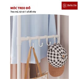 Tủ Treo Quần Áo Bằng Kim Loại TIEM Kệ, Tủ Treo Quần Áo Láp Ráp Tiện Lợi Thông Minh Dễ Dàng TQAS 3
