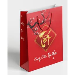 Túi Đựng Giỏ Quà Tết 2027 Loại nhỏ - Siêu sang - chịu lực 2