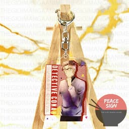 Mua 1 tặng 1(Mica trong acrylic) Móc khóa in hình THÁM TỬ LỪNG DANH CONAN ver HOA GIẤY anime chibi quà tặng xinh xắn 6