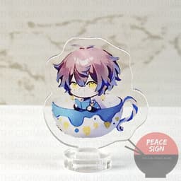 (mua 1 tặng 1) (3cm) Mô hình Standee in hình LUXIEM VER CỐC TRÀ  mica trong acrylic game chibi xinh xắn 4