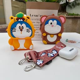 [Mới] Túi xách đeo chéo silicon hình đô rê mon doraemon thời trang dễ thương 5