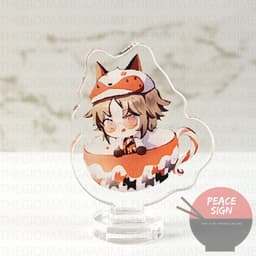 (mua 1 tặng 1) (3cm) Mô hình Standee in hình LUXIEM VER CỐC TRÀ  mica trong acrylic game chibi xinh xắn 3