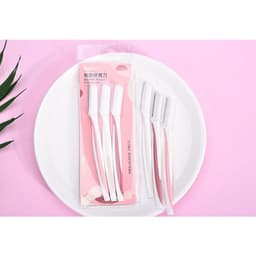 Dao cạo lông mày túi 3 cái  bằng thép không gỉ an toàn tiện dụng -- Hitty Beauty 4